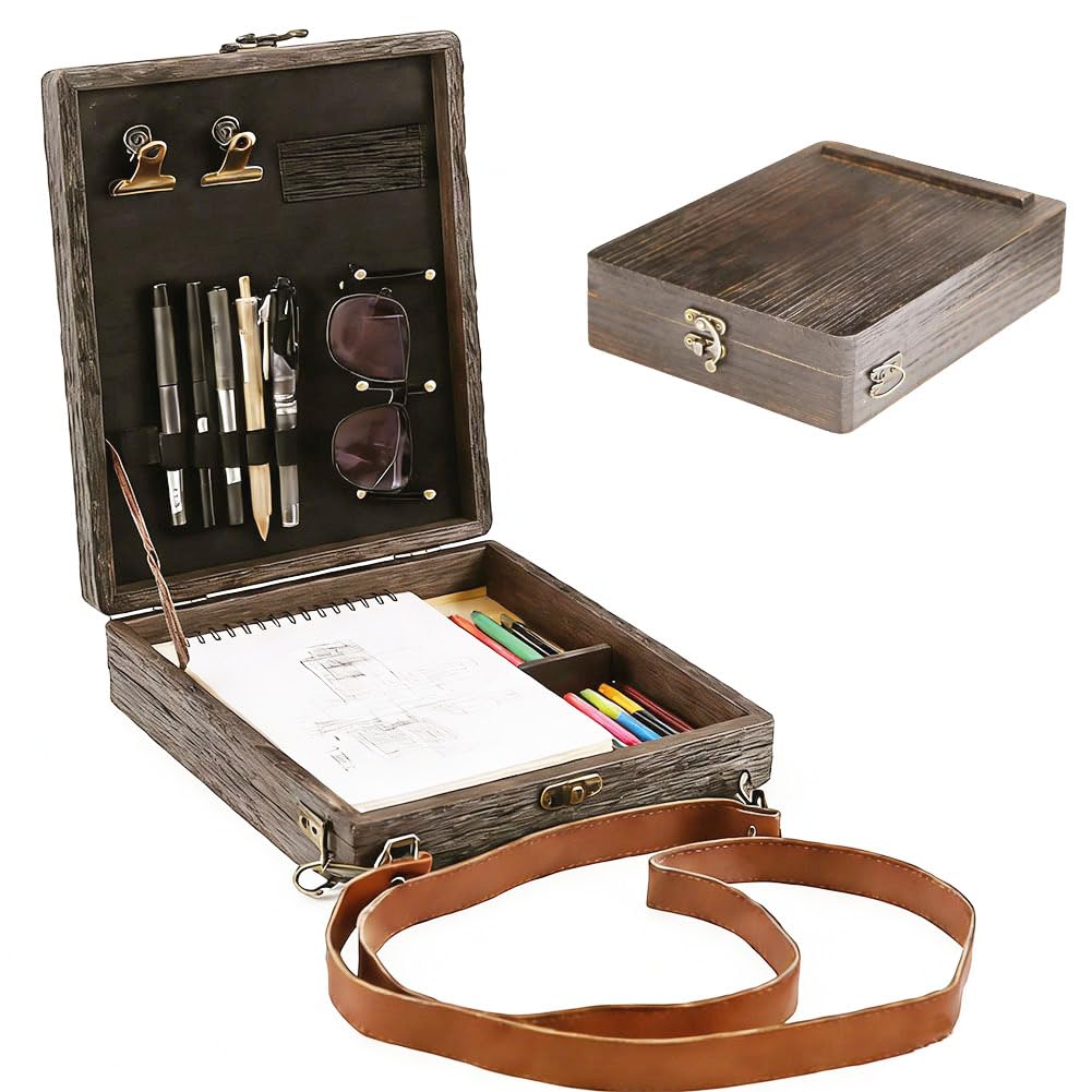 Writers Messenger Wood Box - Gifts for Writers, Artist Gifts
